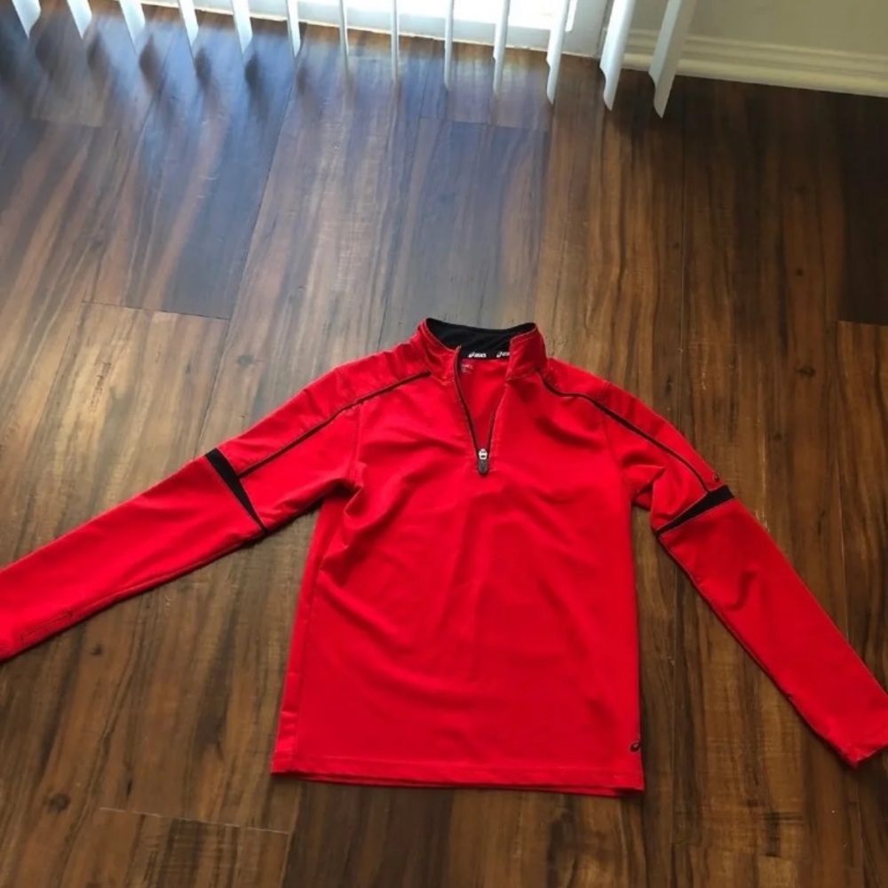 Very nice Asics pullover, zipper jacket